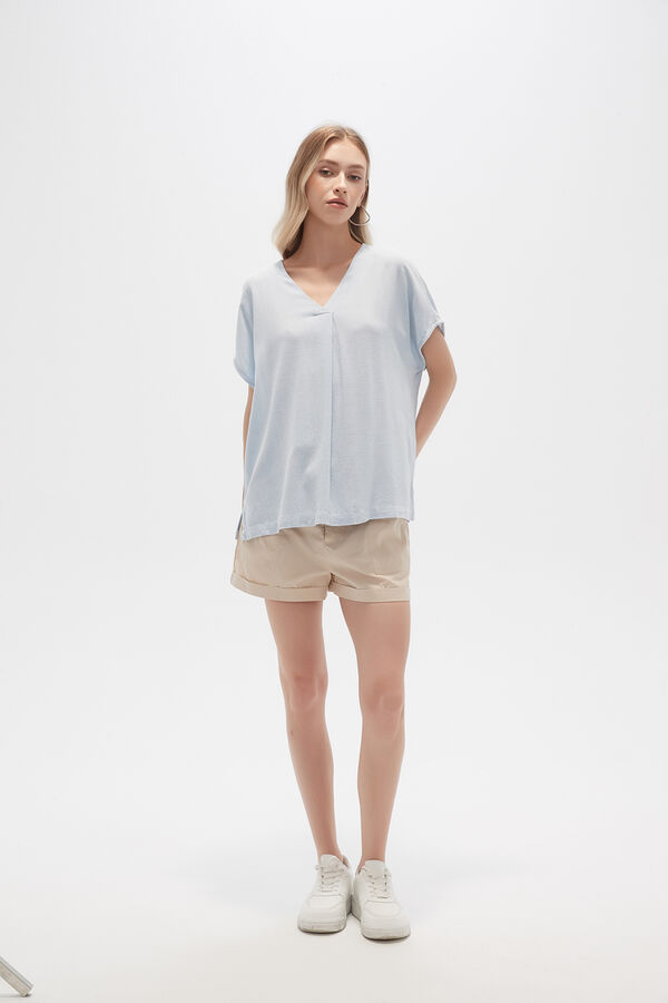 BLUSA ADDO CELESTE CLARO image number null