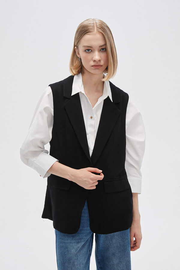 CHALECO RITCHI NEGRO image number null