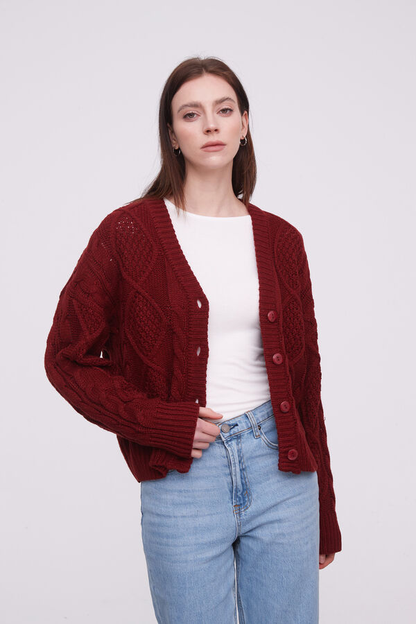 CARDIGAN BARTO BORDEAUX