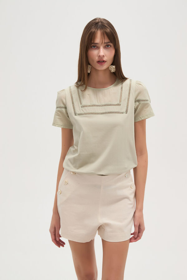 REMERA ARBOLETES VERDE GRISACEO image number null