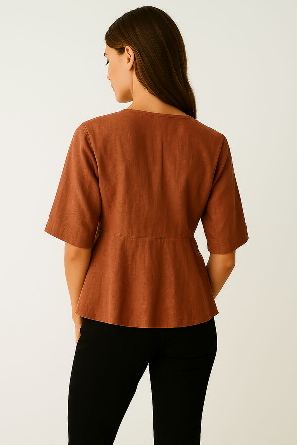 BLUSA ANDALUZ TERRACOTA image number null