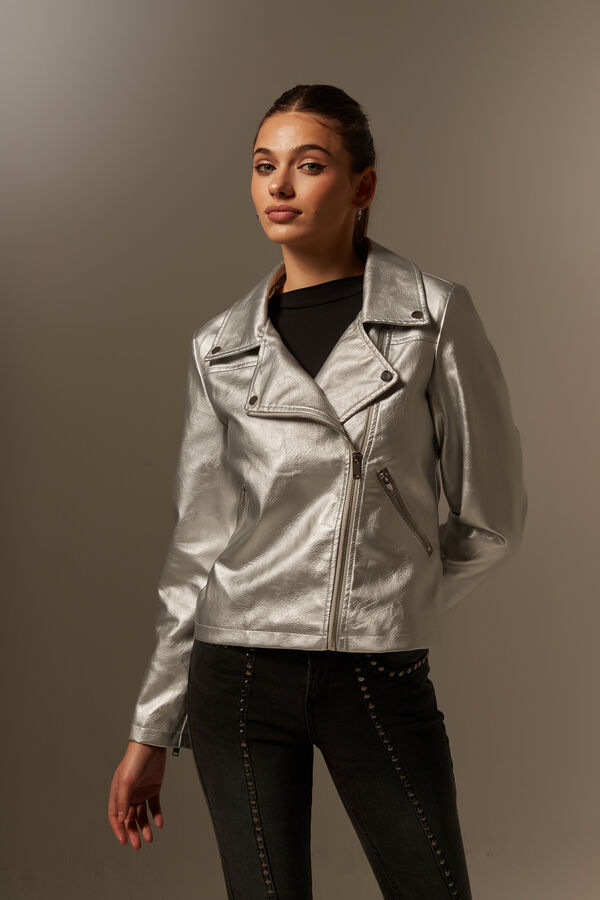 CAMPERA STANGE PLATEADO image number null