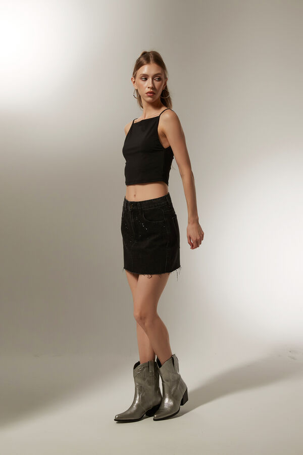 FALDA RAMA GRIS OSCURO image number null