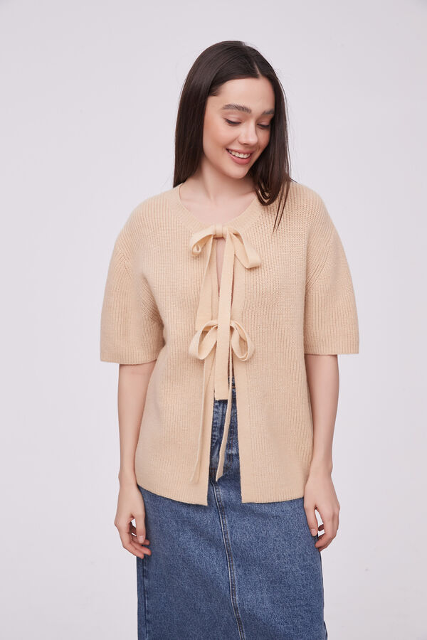 CHALECO LOISA BEIGE image number null