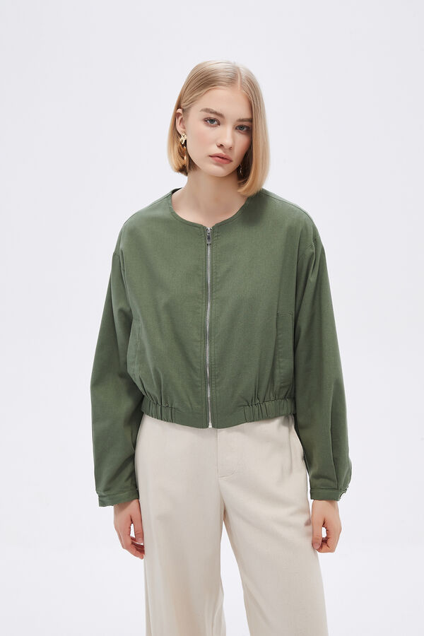 CAMPERA AROLA VERDE OLIVA image number null