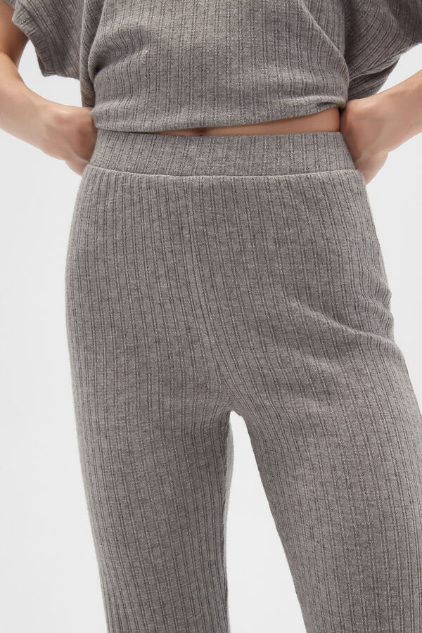 PANTALON RANA GRIS MELANGE MEDIO image number null