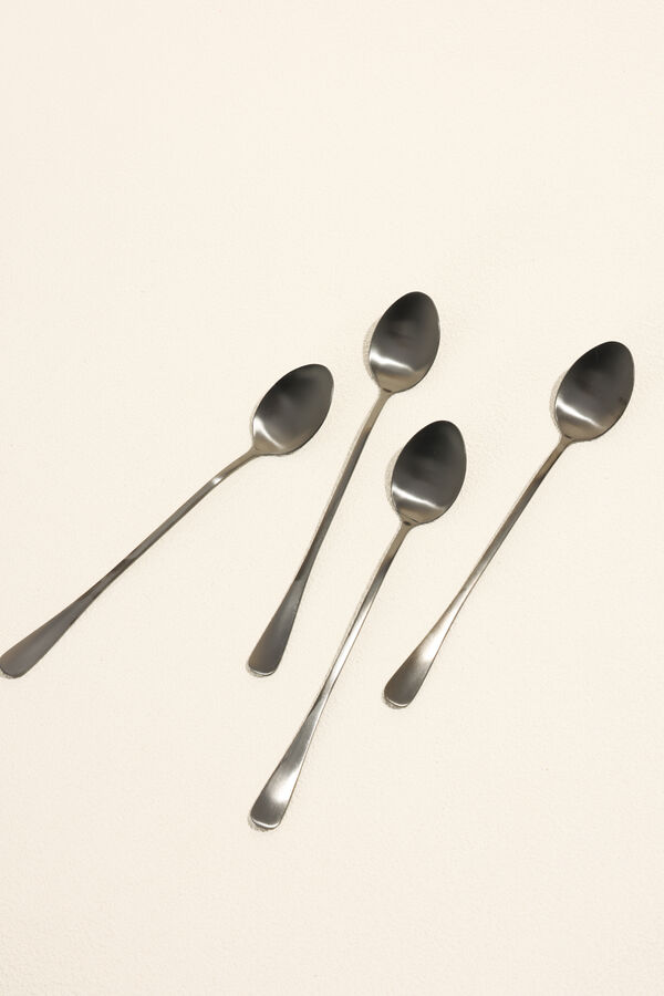 Cuchara mango largo Olivo Set 4 un. Negro COLOR UNICO image number null