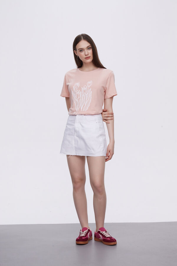 FALDA CHERLA BLANCO image number null