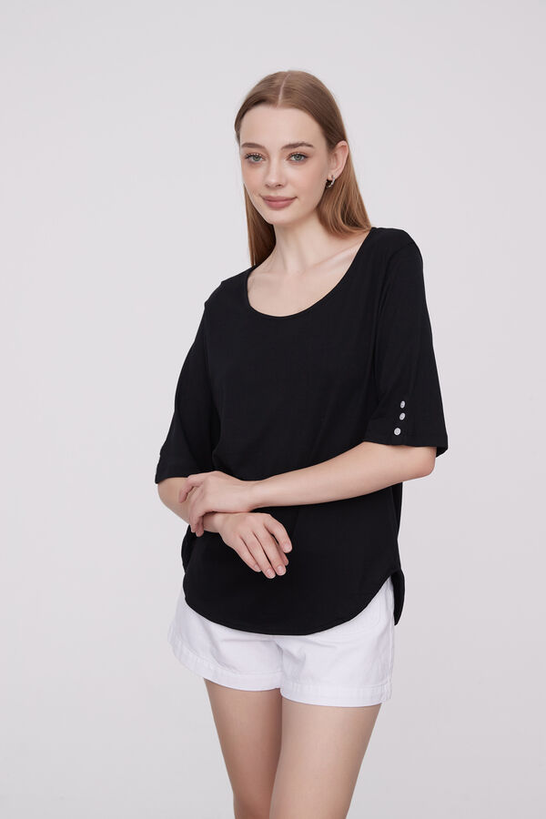REMERA LEENA NEGRO image number null