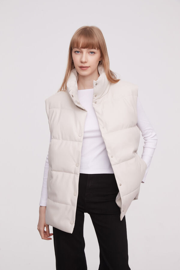 CHALECO KRISTA MARFIL  / OFF WHITE image number null