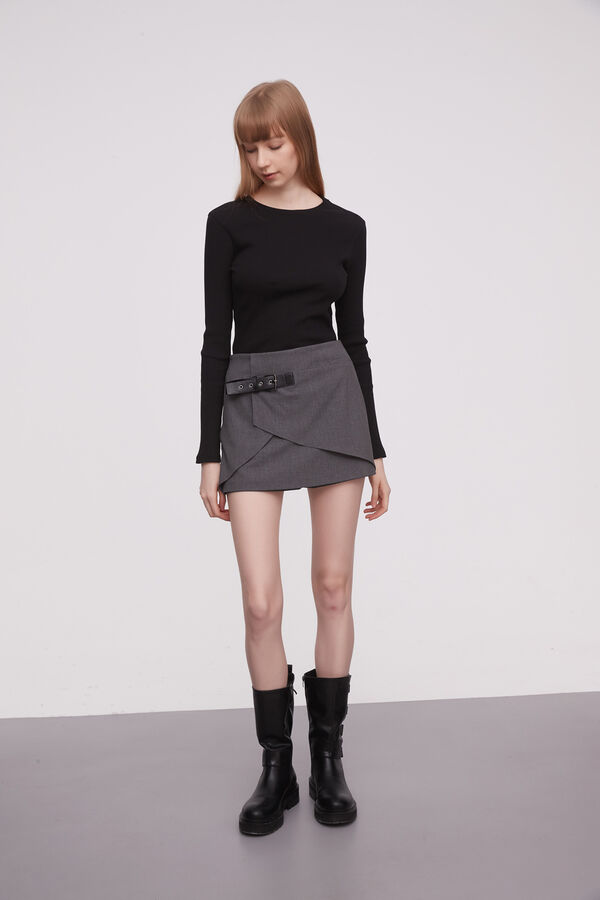 FALDA POLLIE GRIS MEDIO image number null
