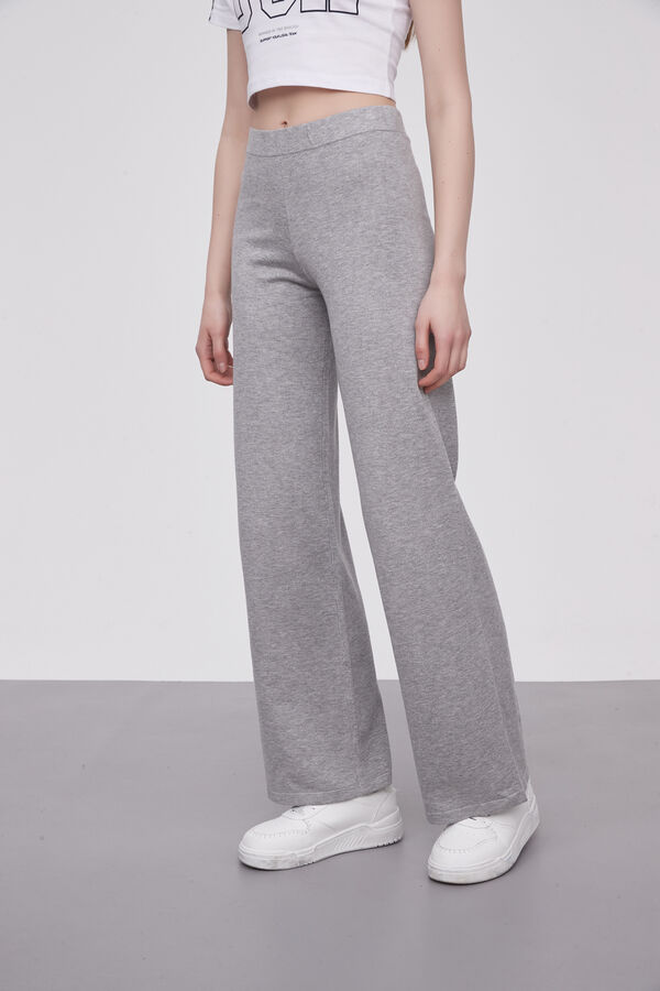 PANTALON JAMBEL GRIS MELANGE MEDIO image number null