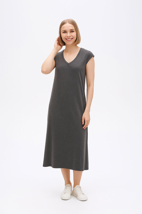 VESTIDO CILLIAN GRIS OSCURO image number null