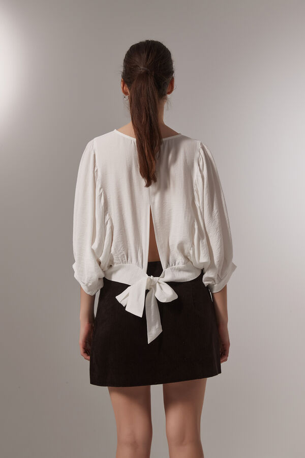 BLUSA ROLAN MARFIL  / OFF WHITE image number null