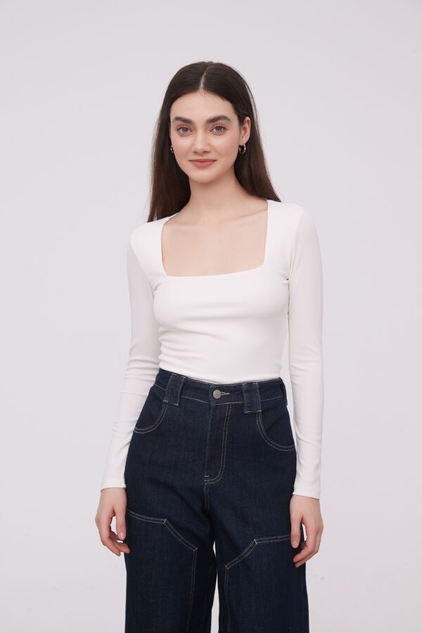 REMERA KISEL MARFIL / OFF WHITE