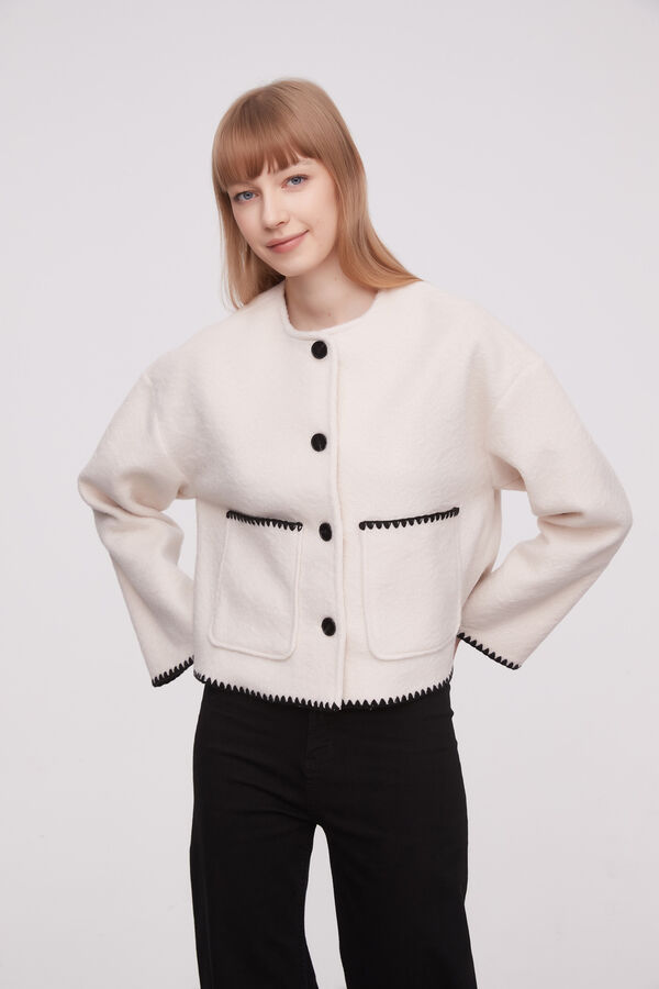 CHAQUETA SHANDIE MARFIL  / OFF WHITE image number null