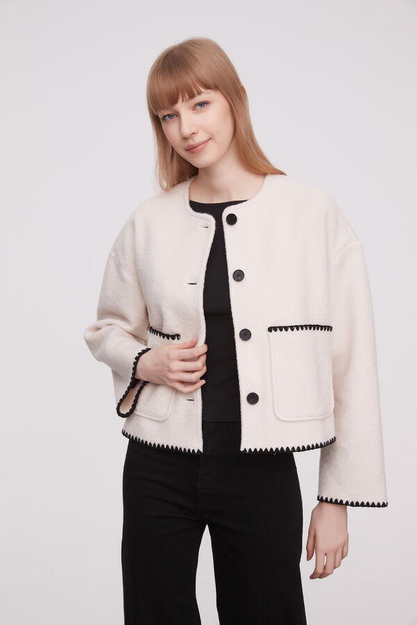 CHAQUETA SHANDIE MARFIL  / OFF WHITE image number null