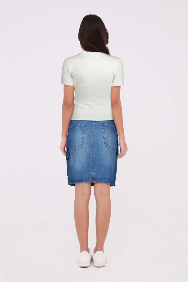 FALDA ZIARA AZUL image number null