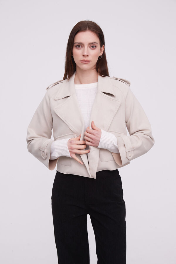 CHAQUETA GUYA CRUDO / NATURAL image number null