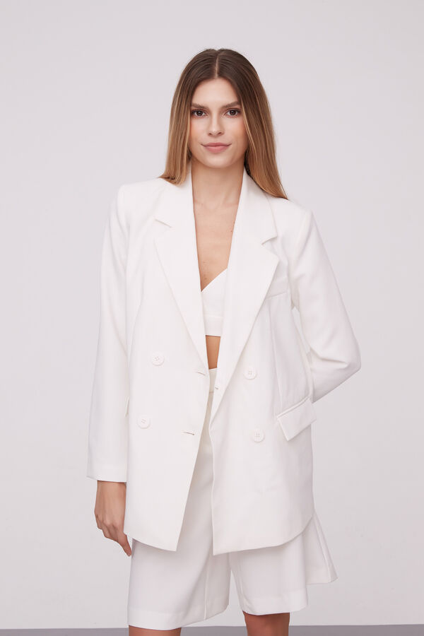BLAZER BONGCHA MARFIL  / OFF WHITE image number null