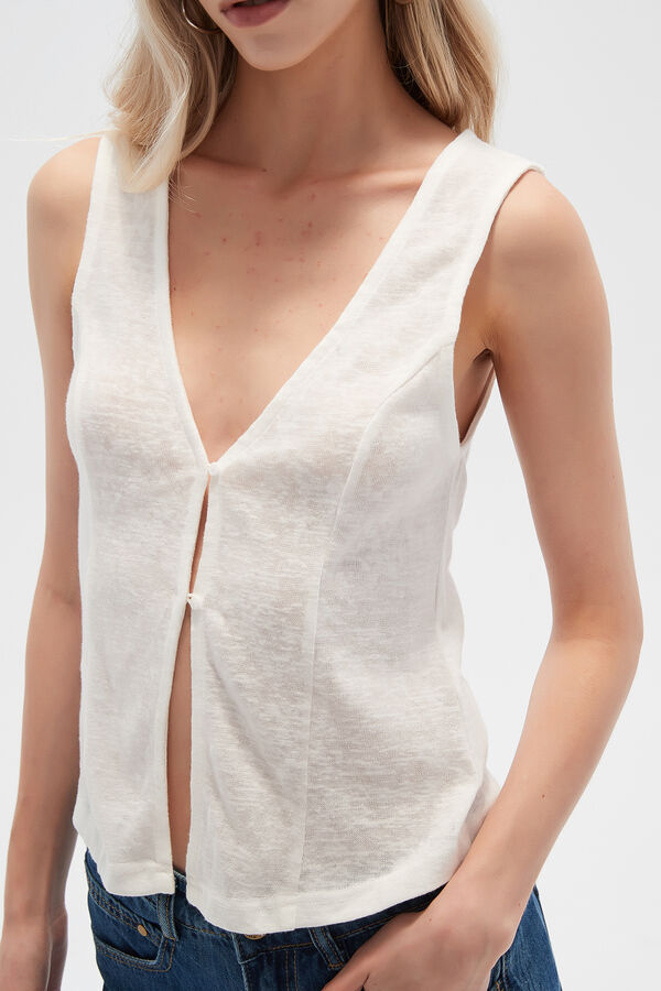 TOPS PAWEN MARFIL  / OFF WHITE image number null