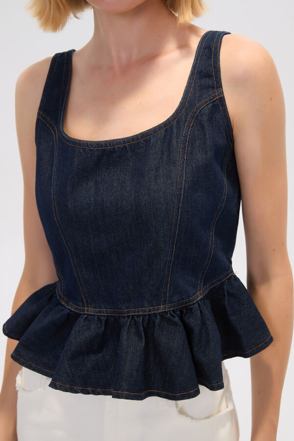 TOPS ECUNEA AZUL OSCURO image number null