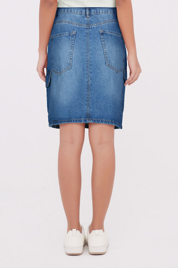 FALDA ZIARA AZUL image number null