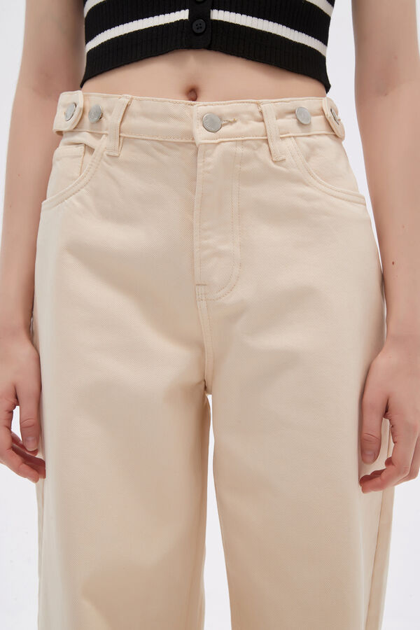 PANTALON FLOWA BEIGE image number null