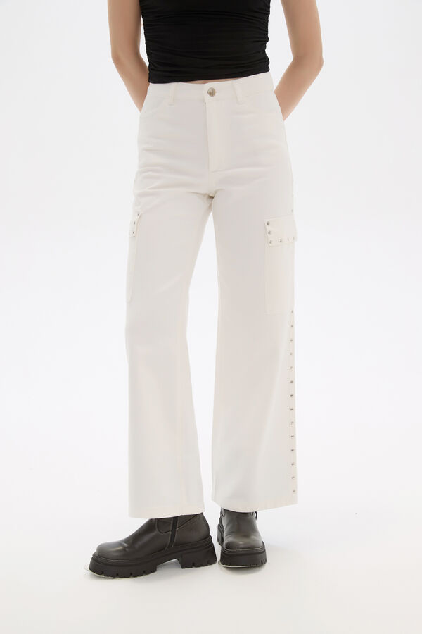 PANTALON BAPOR MARFIL  / OFF WHITE image number null