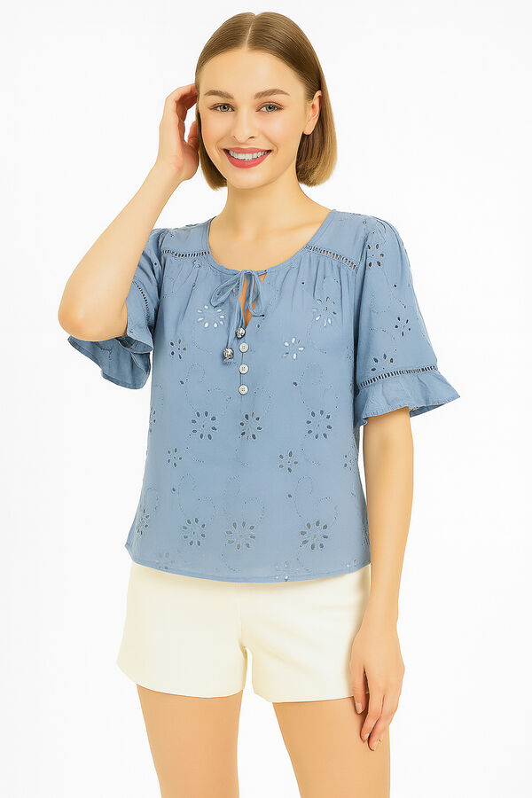 CAMISA MAZAL AZUL PIEDRA image number null