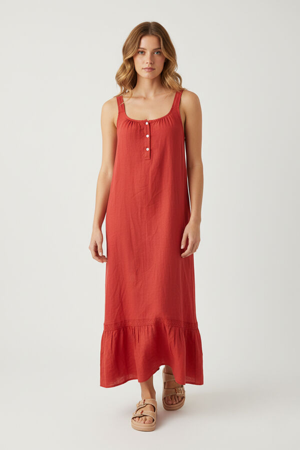 VESTIDO BIDELIA ROJO image number null