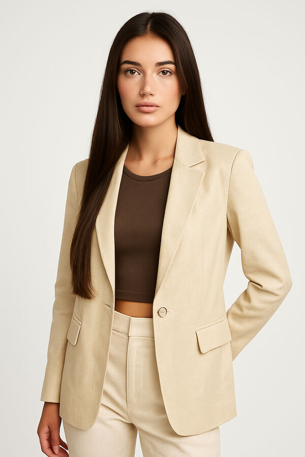 BLAZER LESSAL CRUDO / NATURAL image number null