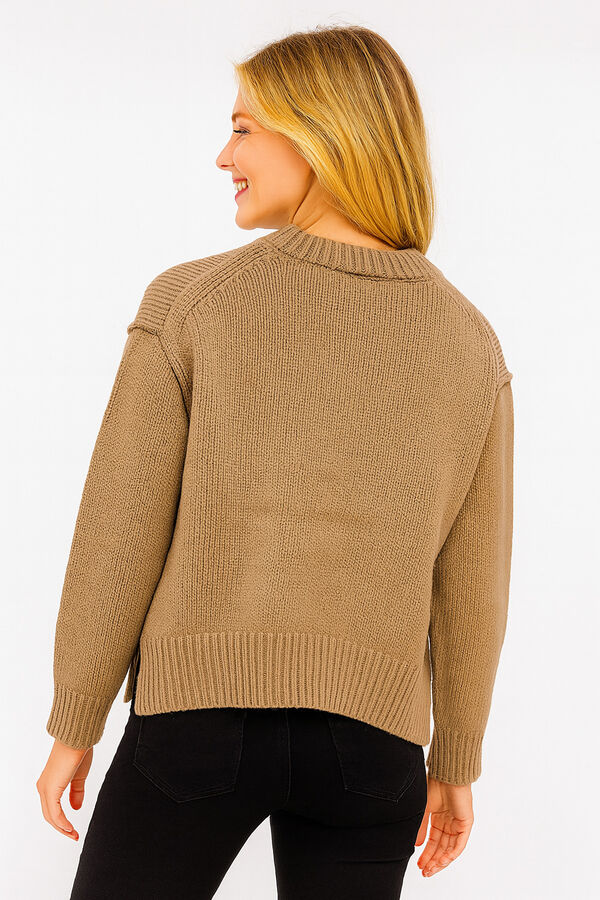 SWEATER PROPAL BEIGE OSCURO