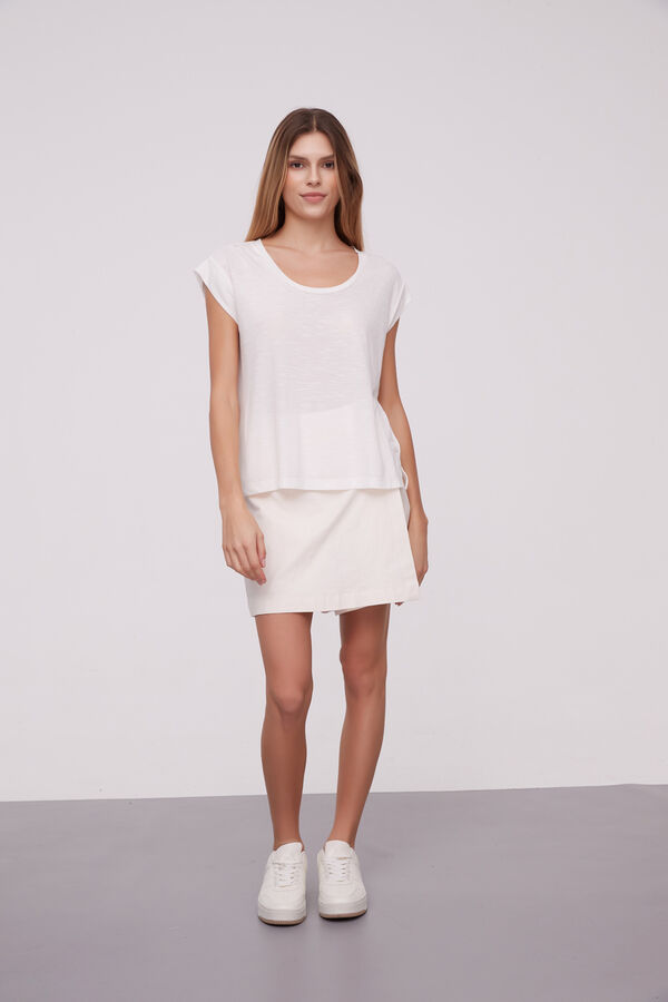 REMERA AILANA MARFIL  / OFF WHITE image number null
