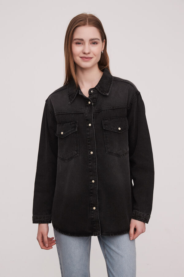 CAMISA DANE GRIS OSCURO