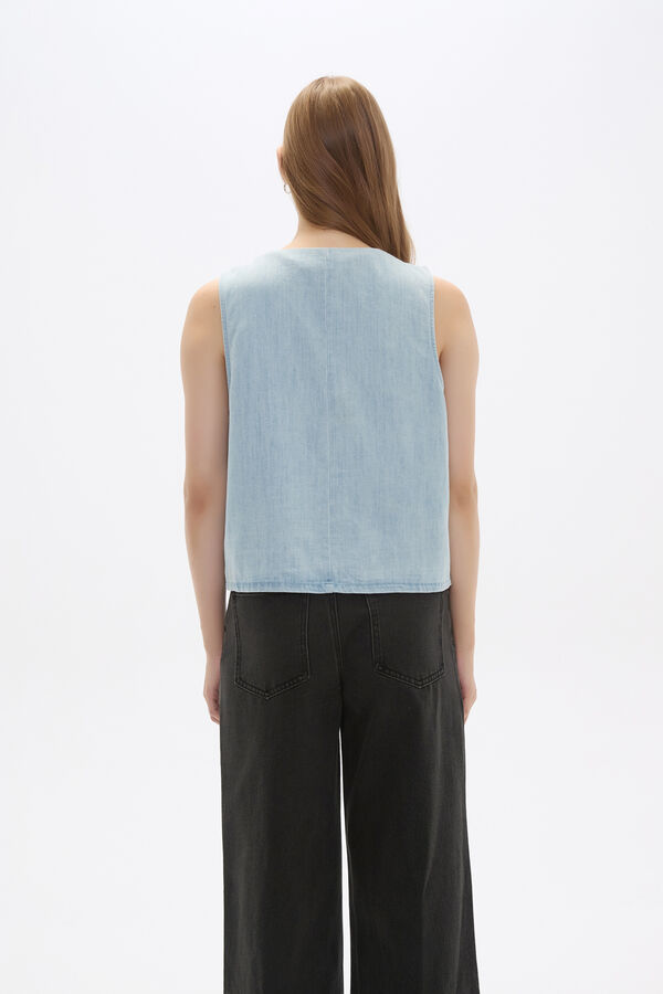 CHALECO CANDA CELESTE image number null