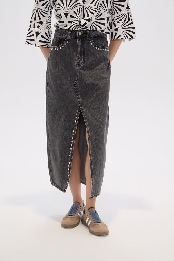 FALDA SIMBAL GRIS MEDIO image number null