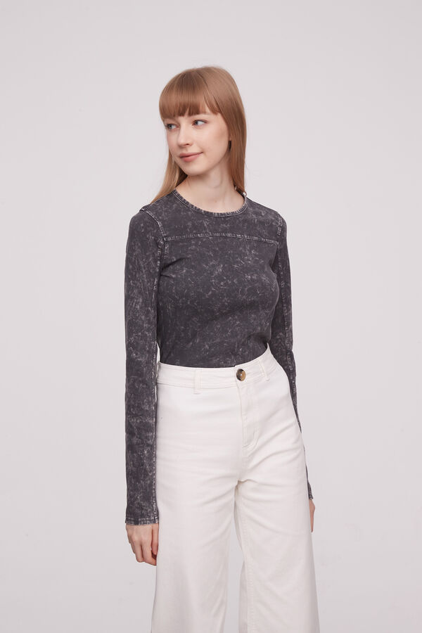 REMERA SACRLETT GRIS OSCURO image number null