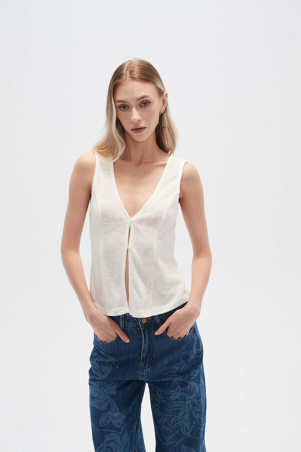 TOPS PAWEN MARFIL  / OFF WHITE image number null