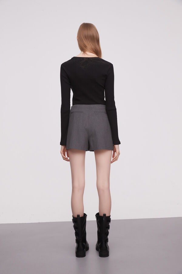 FALDA POLLIE GRIS MEDIO