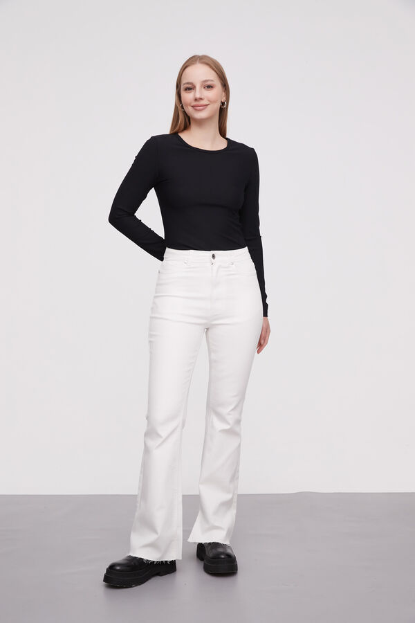 PANTALON COSTORO MARFIL  / OFF WHITE image number null