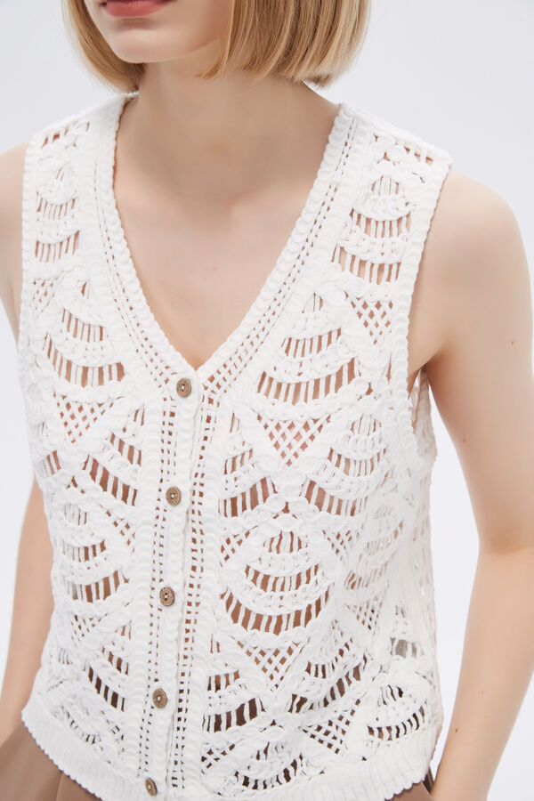 CHALECO TOTI MARFIL  / OFF WHITE image number null