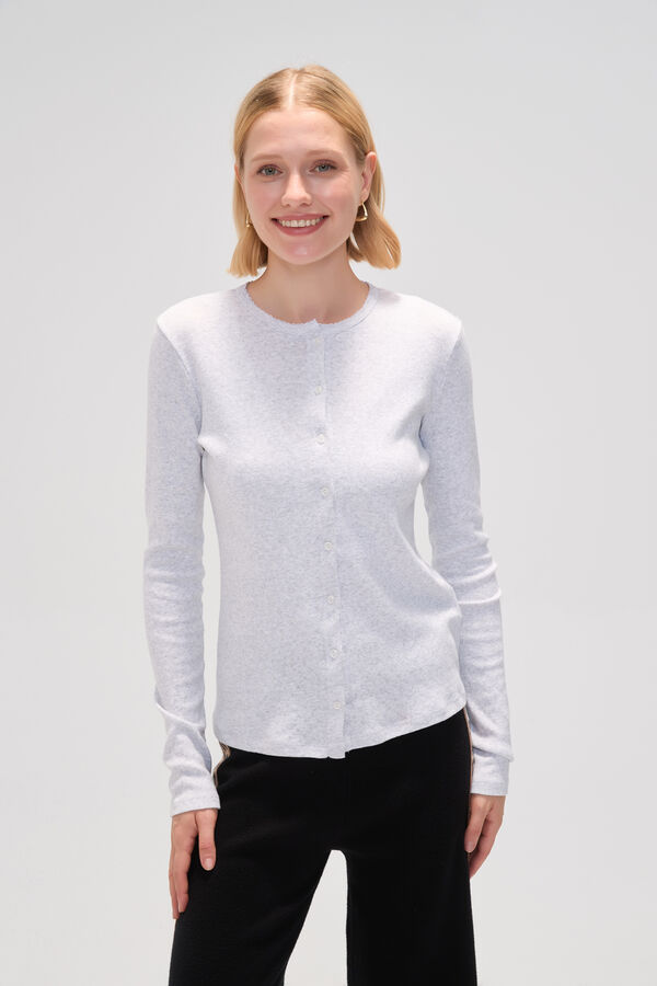 CARDIGAN FARDO GRIS image number null