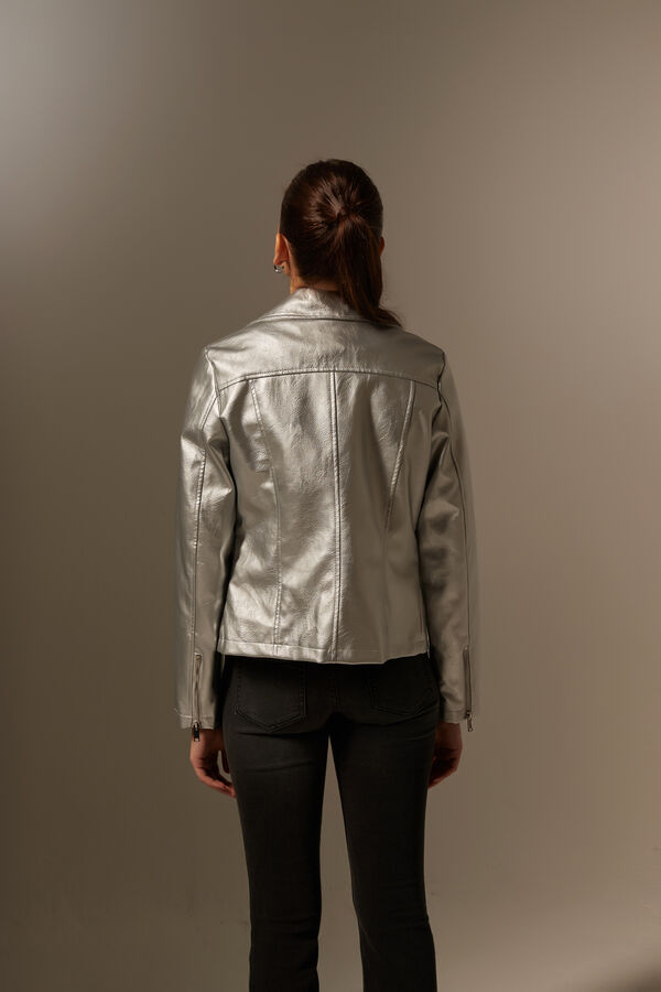 CAMPERA STANGE PLATEADO image number null
