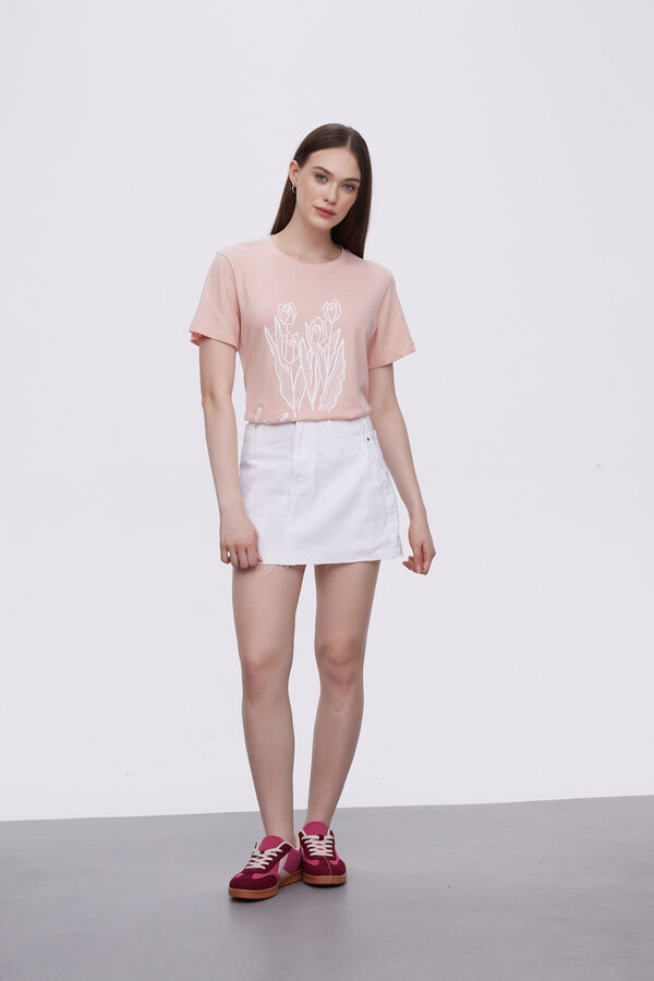 FALDA CHERLA BLANCO image number null