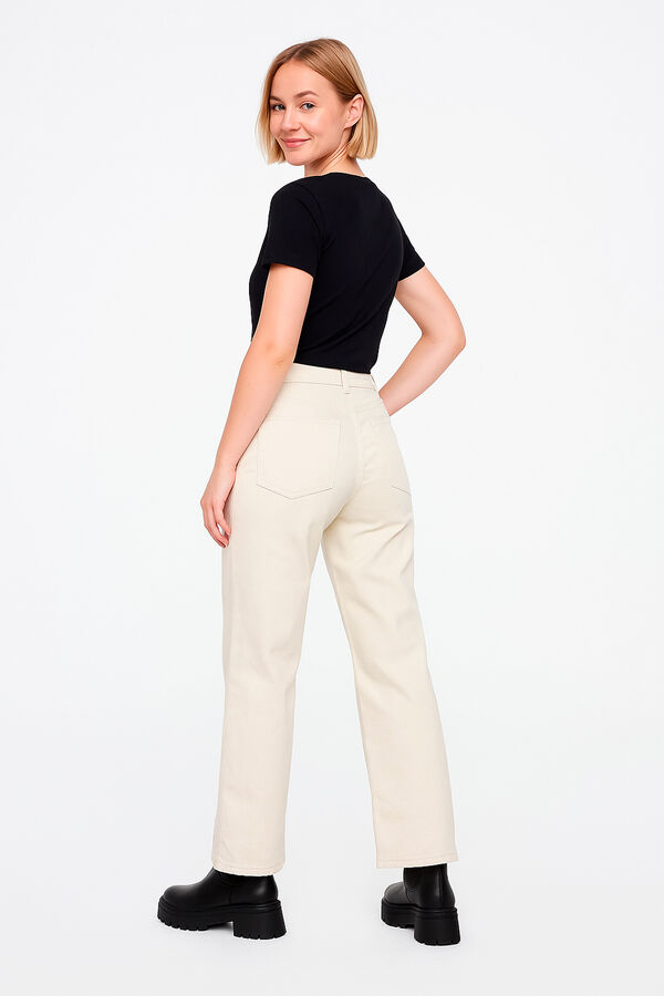 PANTALON ELVIS MARFIL  / OFF WHITE image number null