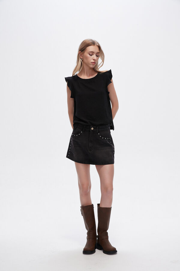 FALDA SUMAYA GRIS OSCURO