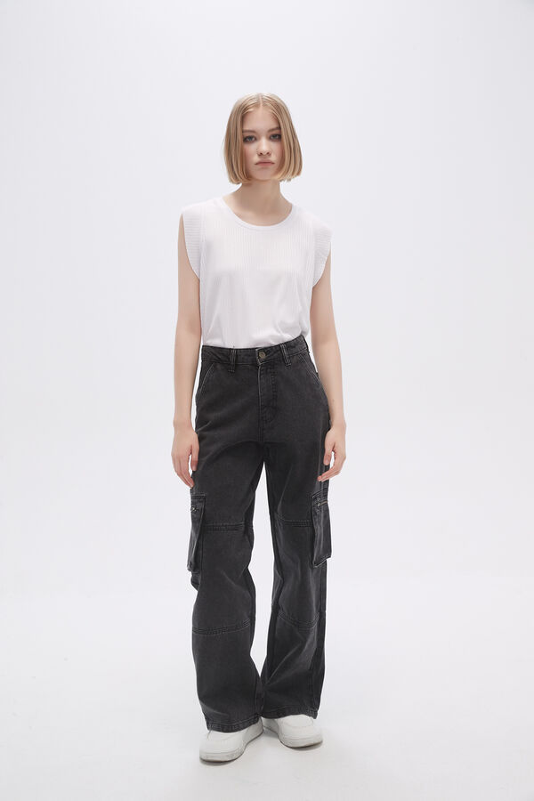 PANTALON APPARAT GRIS OSCURO image number null