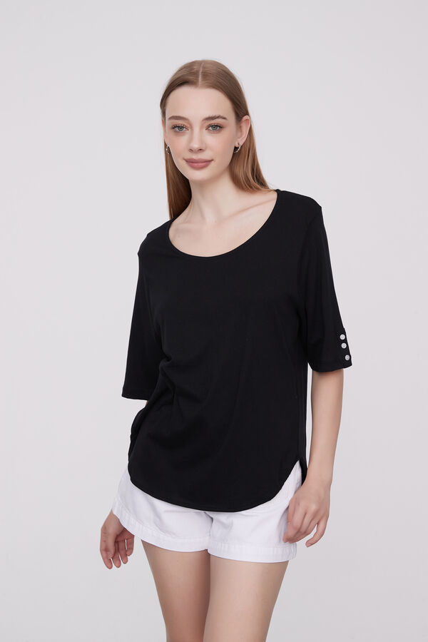 REMERA LEENA NEGRO image number null