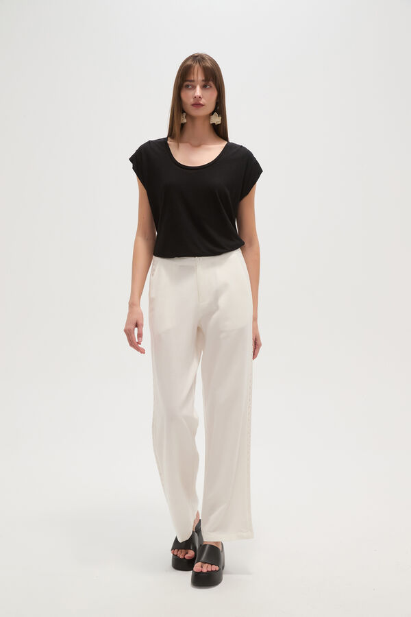 PANTALON ISPANE MARFIL  / OFF WHITE image number null